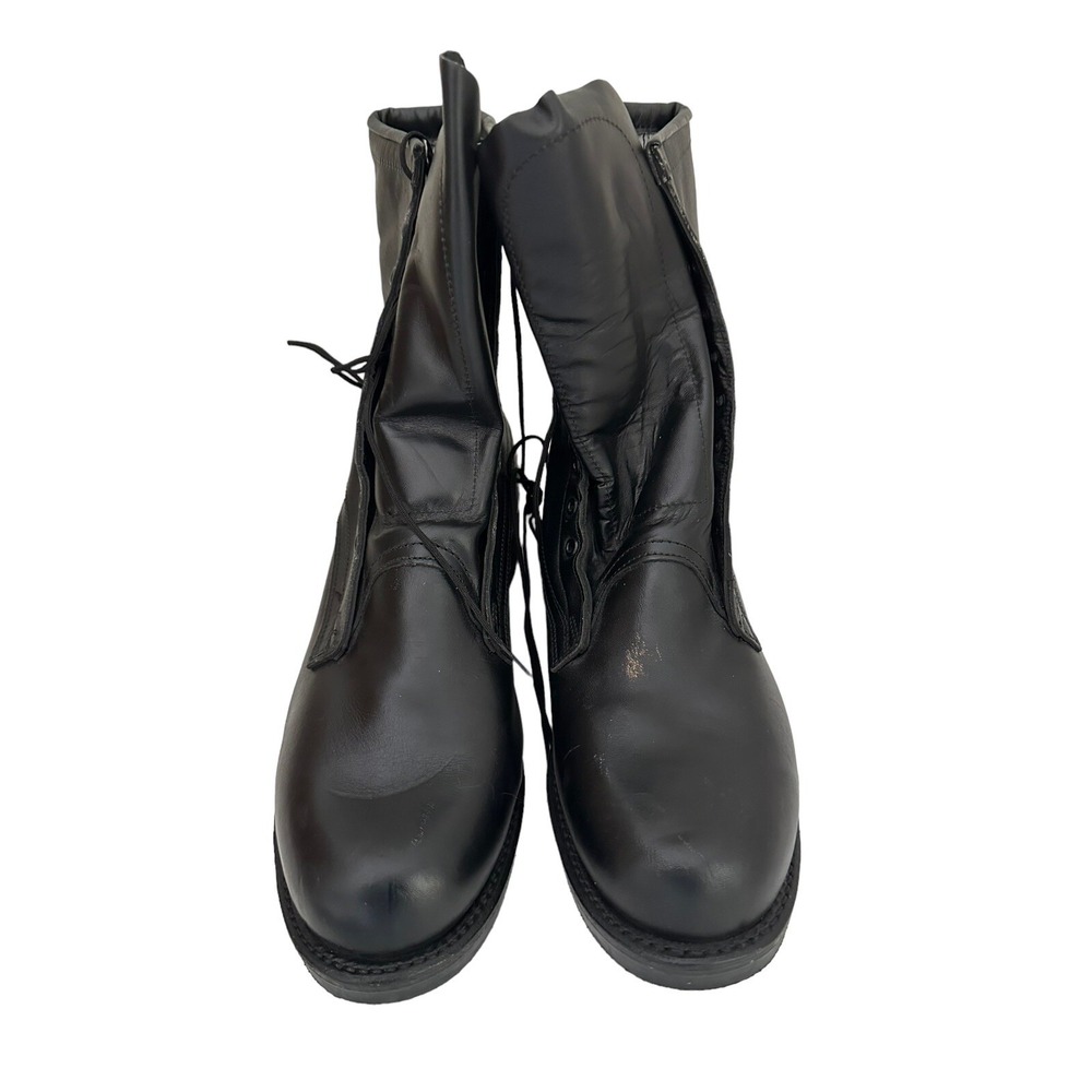 Addison Shoe Co Military Combat Boots Mens 8.5 E Leather Hard Steel Toe 60508